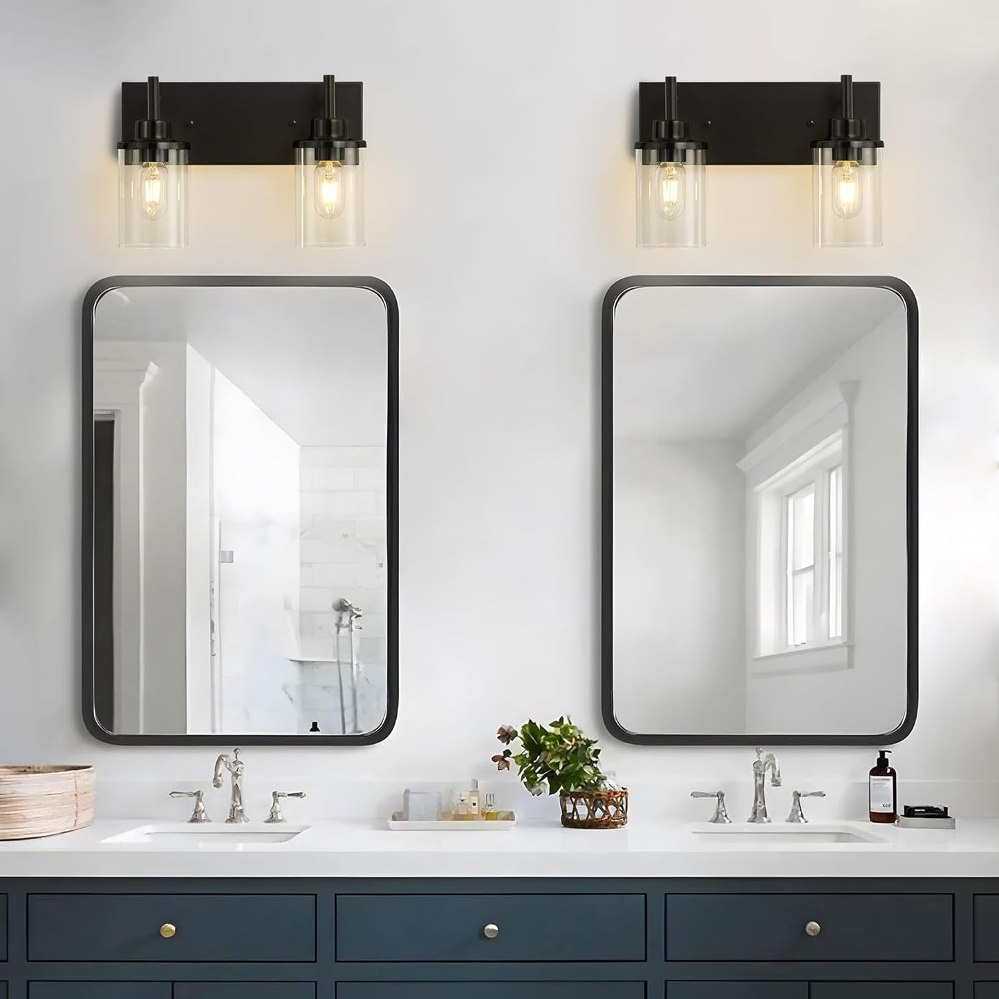 Clear Glass Shade Wall Sconce