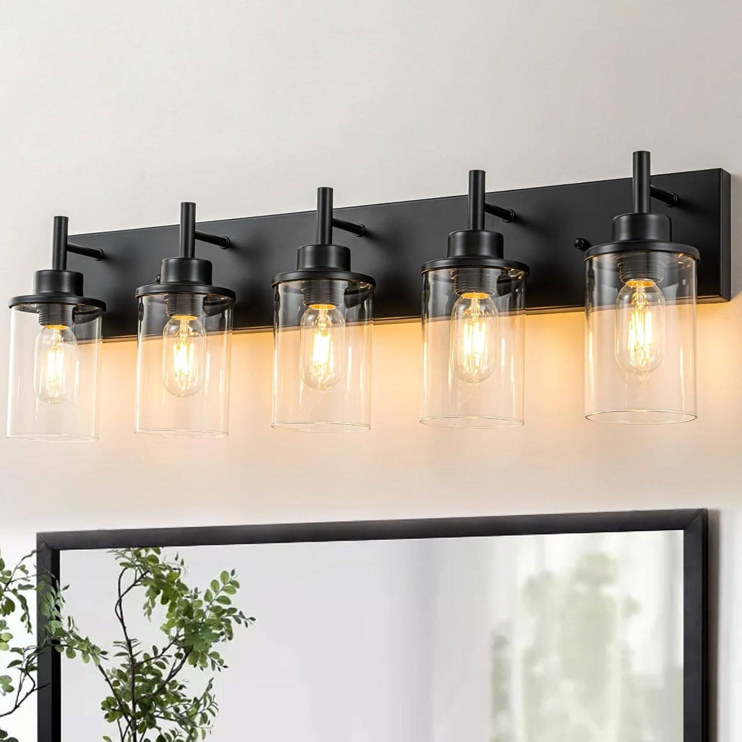 Clear Glass Shade Wall Sconce