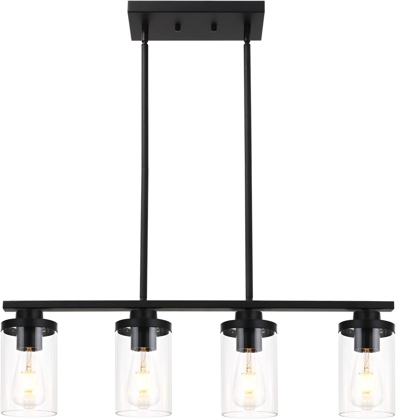 Farmhouse 1,3,4, or 6 Glass Pendant Light