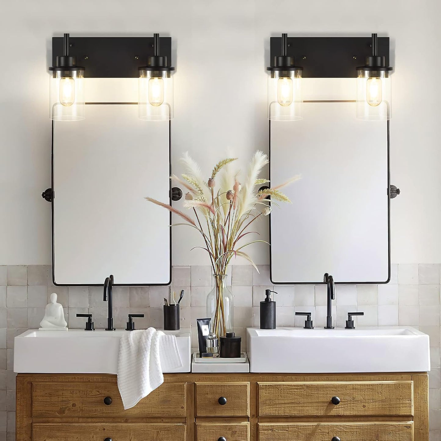 Clear Glass Shade Wall Sconce