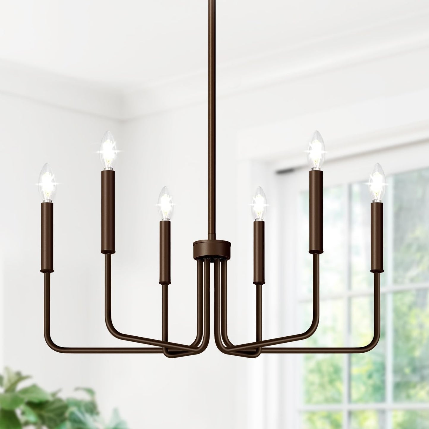 Farmhouse Hanging Candle Chandelier