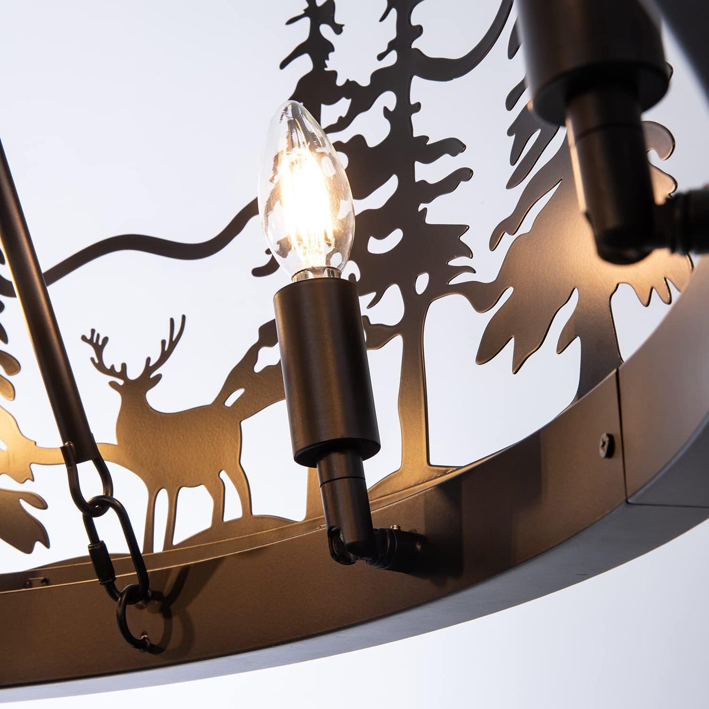 Black Forest Wagon Wheel Chandelier