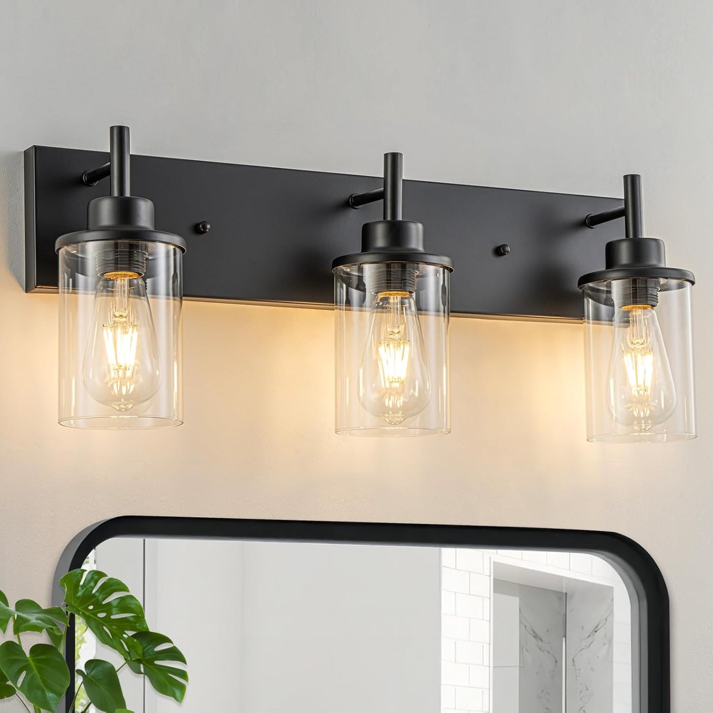Clear Glass Shade Wall Sconce