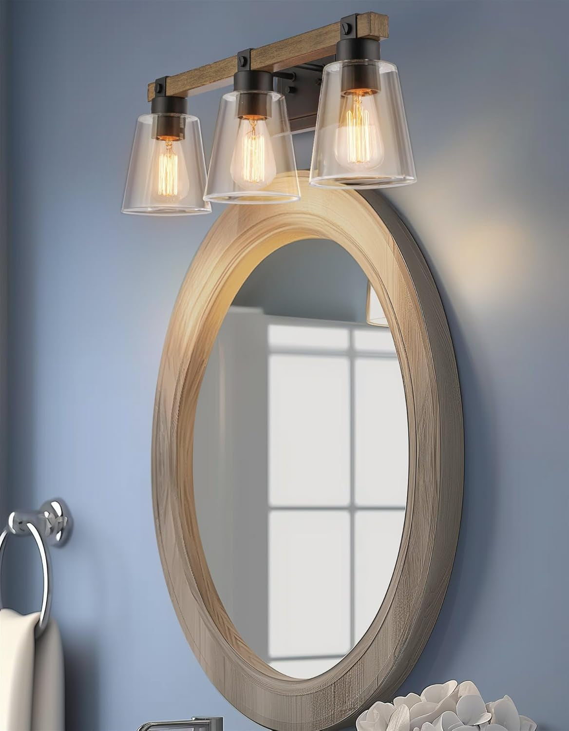 23" 3-Light Farmhouse Vanity/Bathroom Light