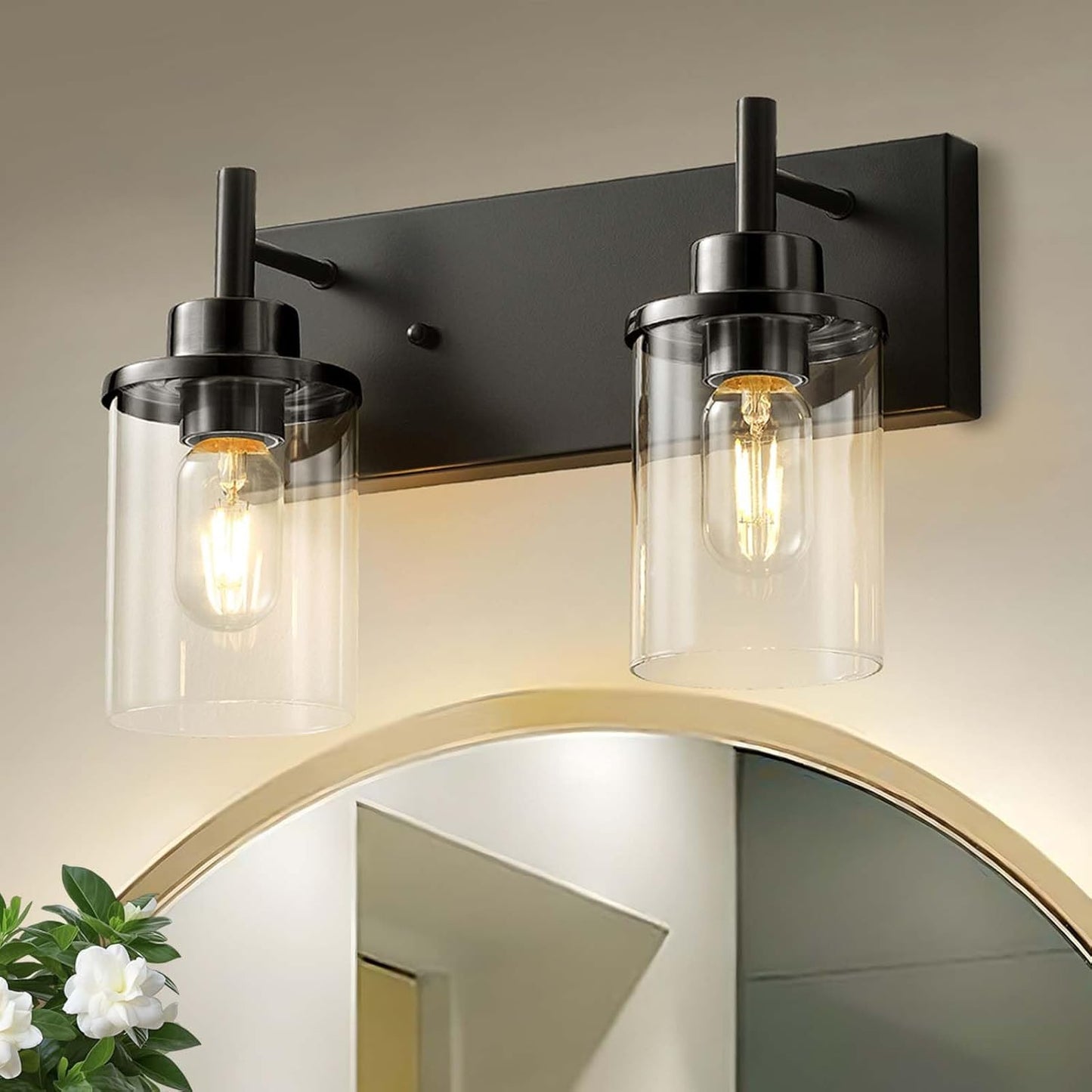 Clear Glass Shade Wall Sconce