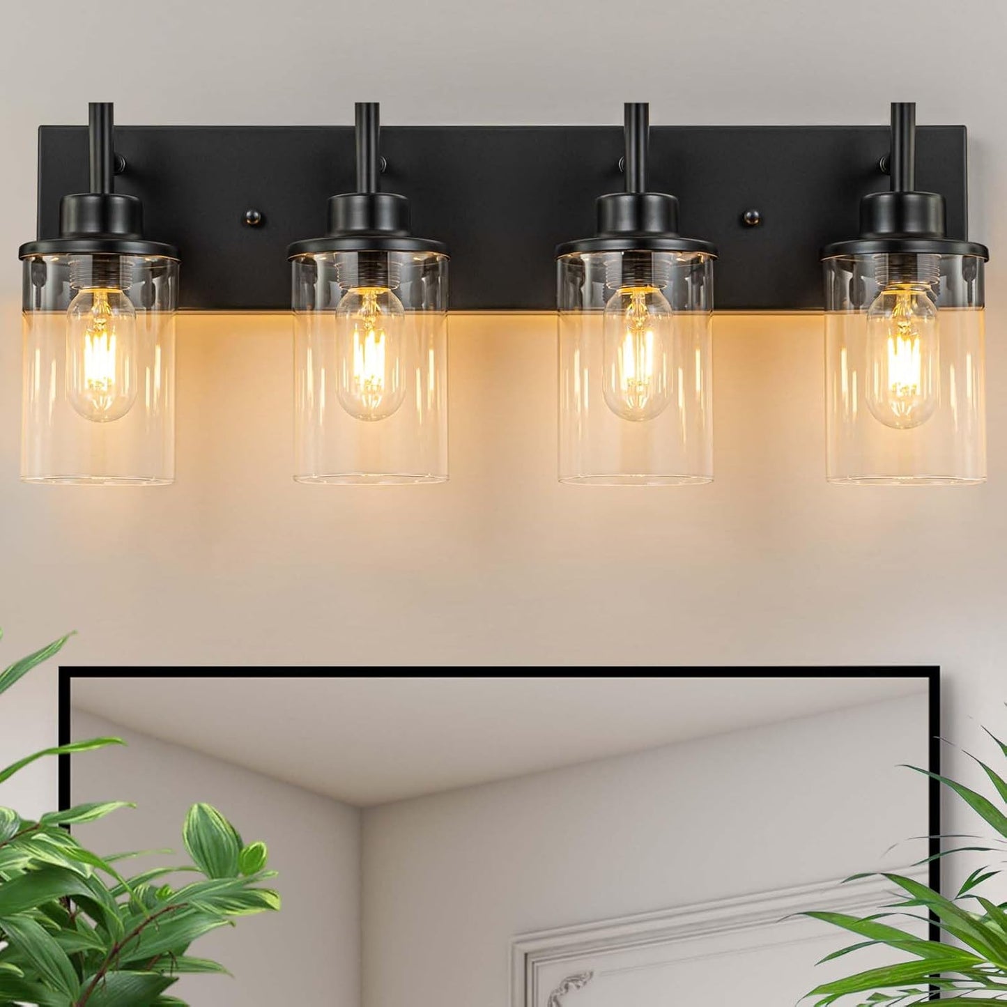 Clear Glass Shade Wall Sconce