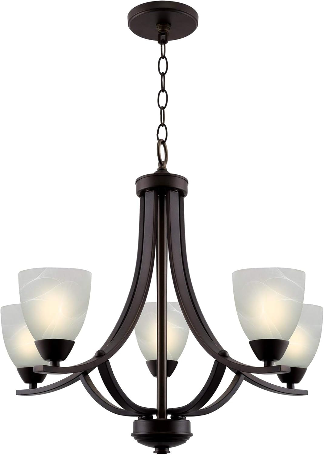 Contemporary 5-Light Large Chandelier