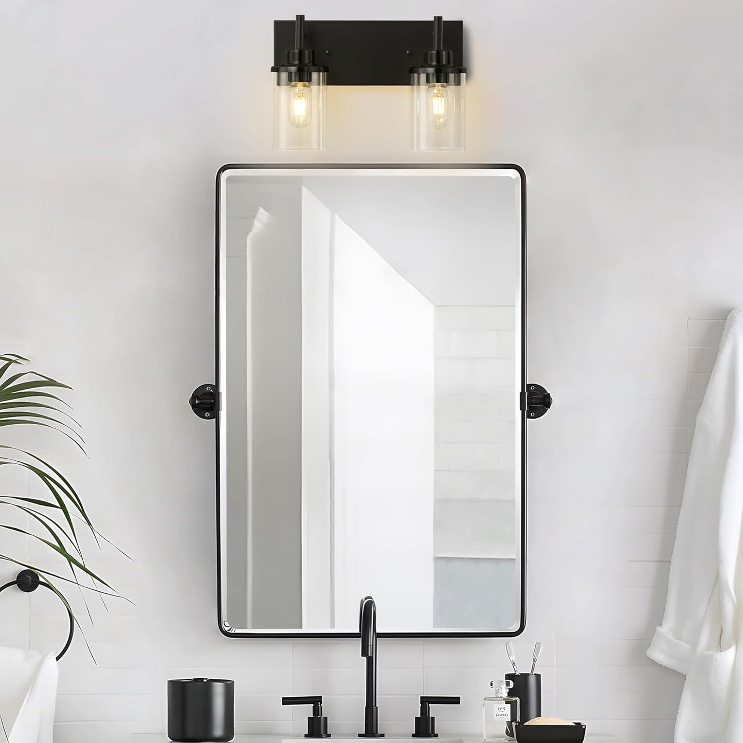 Clear Glass Shade Wall Sconce
