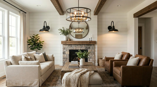 12 Farmhouse Barn-Style Lighting Ideas You’ll Want to Copy