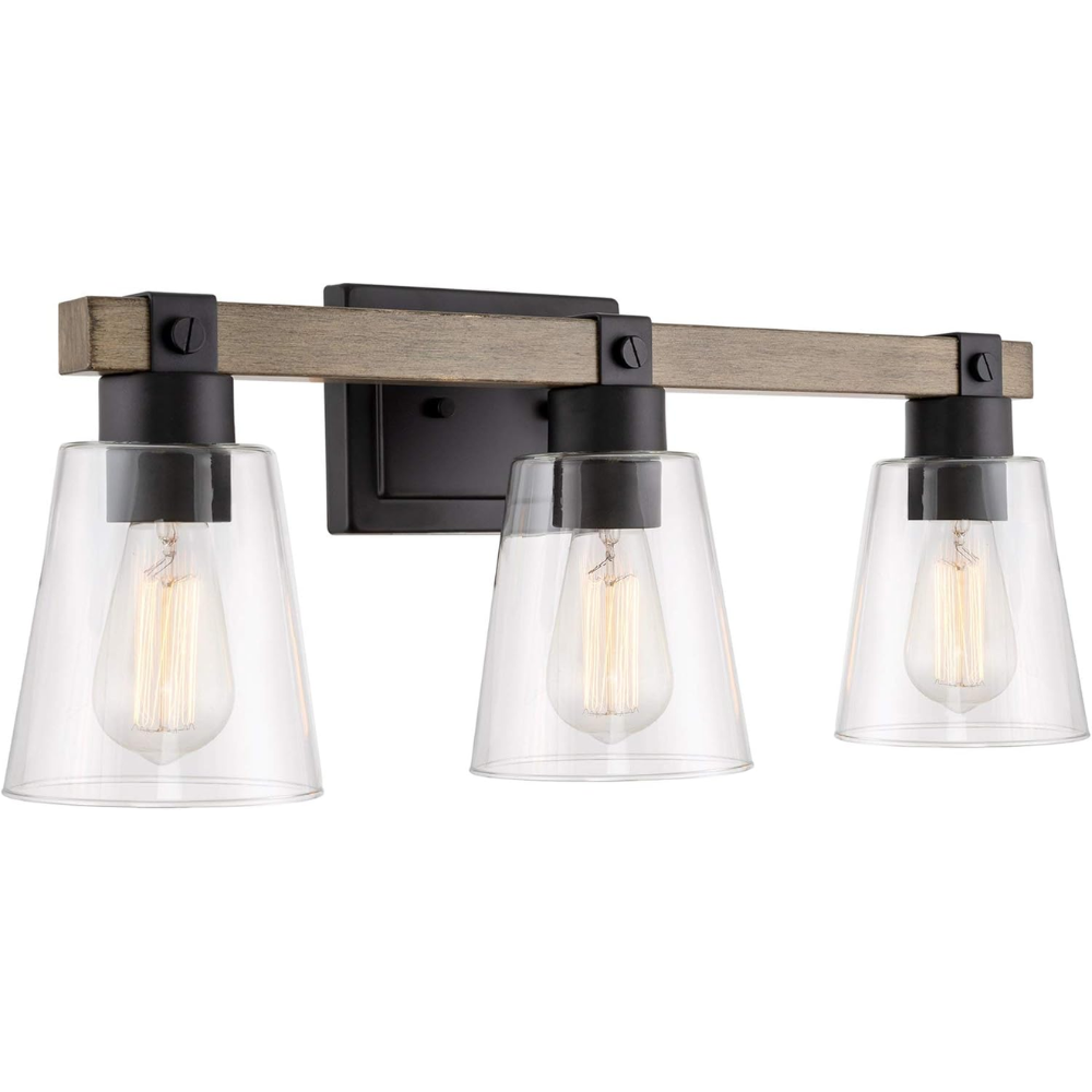 23" 3-Light Farmhouse Vanity Bathroom Light