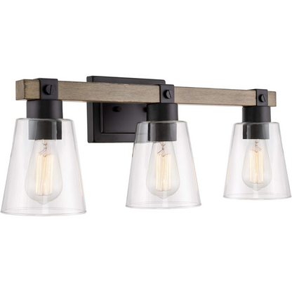 23" 3-Light Farmhouse Vanity Bathroom Light