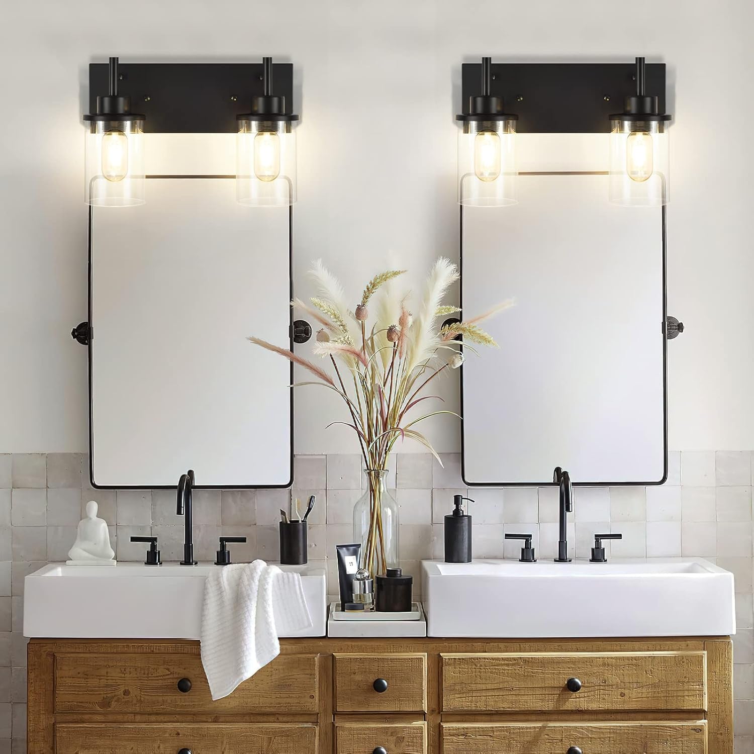 Clear Glass Shade Wall Sconce