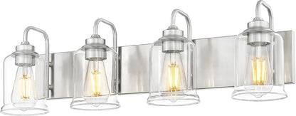 Farmhouse Glass Bathroom Vanity Light Fixture