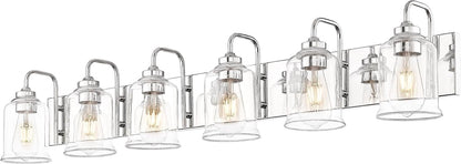 Farmhouse Glass Bathroom Vanity Light Fixture
